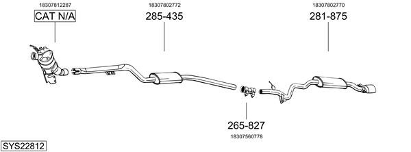 Sistema de gases de escape Bmw 3 Coupe