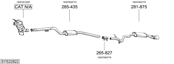 Sistema de gases de escape Bmw 3 Convertible
