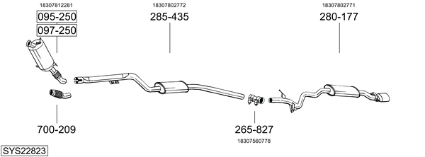 Sistema de gases de escape Bmw 3 Convertible