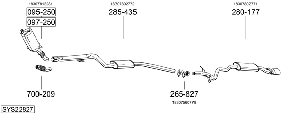 Sistema de gases de escape Bmw 3 Convertible
