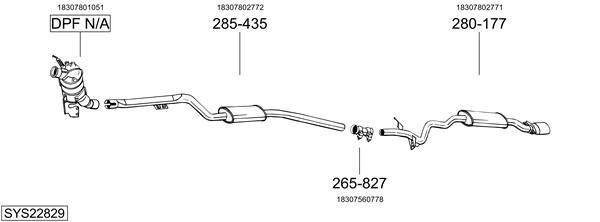 Sistema de gases de escape Bmw 3 Convertible