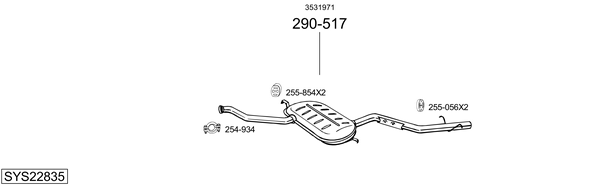 Sistema de gases de escape Volvo C70 I Coupe