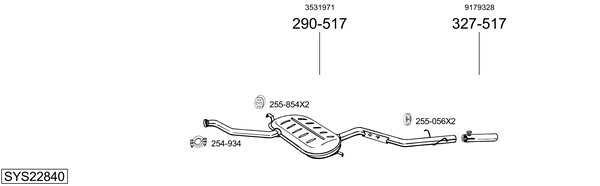 Sistema de gases de escape Volvo S70
