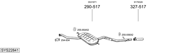 Sistema de gases de escape Volvo S70