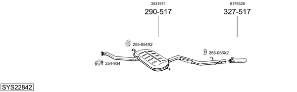 Sistema de gases de escape Volvo S70