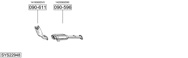 Sistema de gases de escape Suzuki GRAND VITARA I Open Off-Road Vehicle