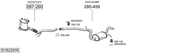 Sistema de gases de escape Vw JETTA III