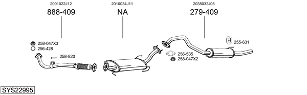 Sistema de gases de escape Nissan PATROL GR IV