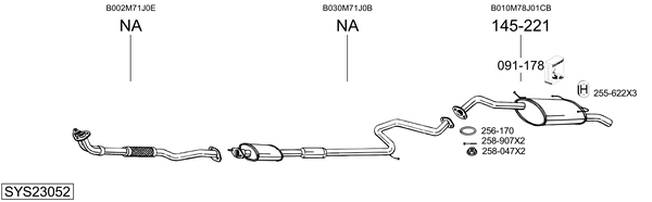 Sistema de gases de escape Nissan PRIMERA Hatchback