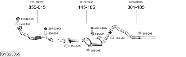 Sistema de gases de escape Nissan TERRANO II