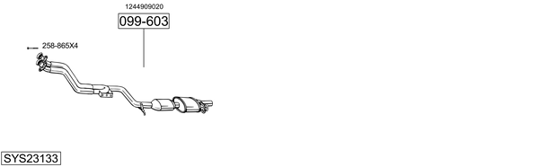 Sistema de gases de escape Mercedes-Benz E-CLASS Coupe