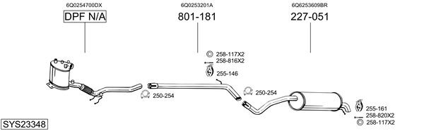 Sistema de gases de escape Seat IBIZA IV SC