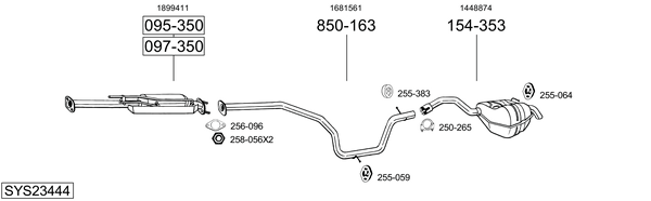 Sistema de gases de escape Ford S-MAX