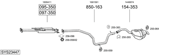 Sistema de gases de escape Ford MONDEO IV