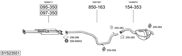 Sistema de gases de escape Ford GALAXY II