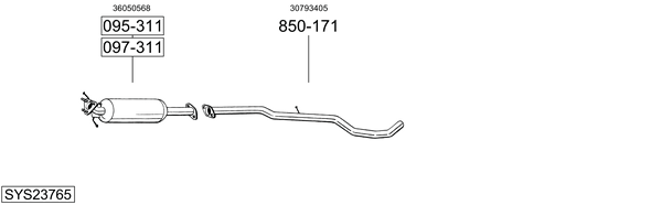 Sistema de gases de escape Volvo XC60 I SUV
