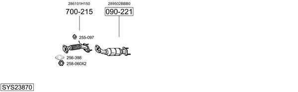 Sistema de gases de escape Kia CEE'D Hatchback