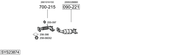 Sistema de gases de escape Kia CEE'D Hatchback