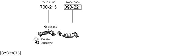 Sistema de gases de escape Kia CEE'D Hatchback