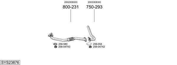 Sistema de gases de escape Nissan PATHFINDER III