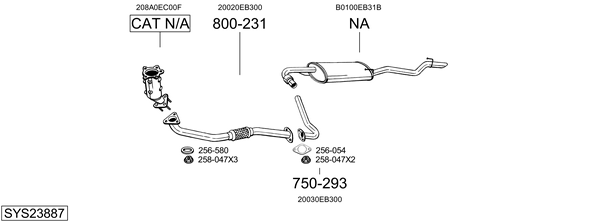 Sistema de gases de escape Nissan NAVARA NP300