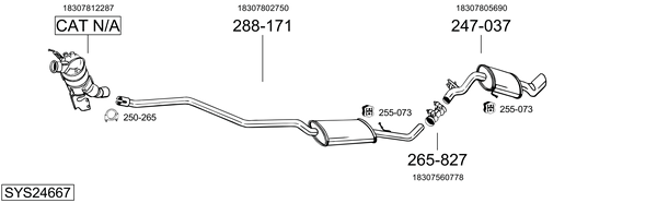 Sistema de gases de escape Bmw 1
