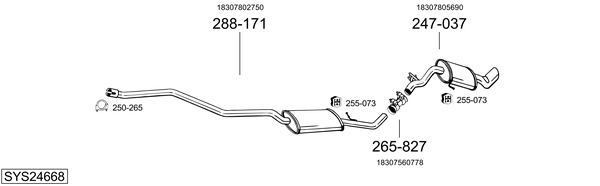 Sistema de gases de escape Bmw 1