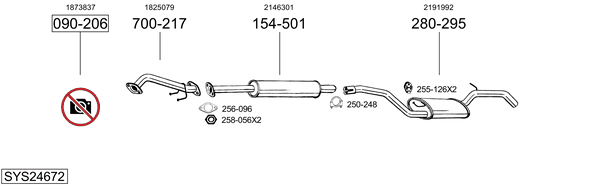 Sistema de gases de escape Ford FOCUS III Hatchback Van