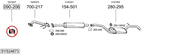 Sistema de gases de escape Ford FOCUS III Estate Van