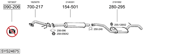 Sistema de gases de escape Ford FOCUS III Estate Van