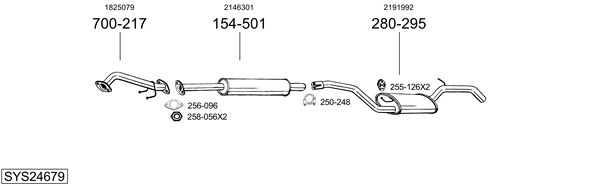 Sistema de gases de escape Ford FOCUS III Turnier