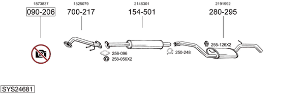Sistema de gases de escape Ford C-MAX II