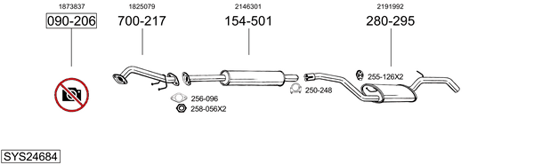 Sistema de gases de escape Ford FOCUS III