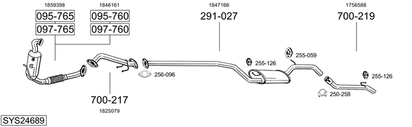 Sistema de gases de escape Ford C-MAX II