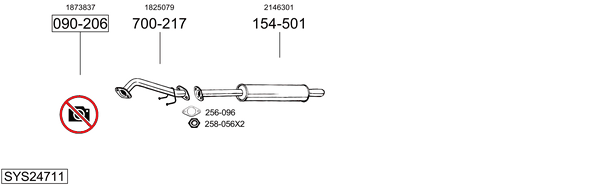 Sistema de gases de escape Ford GRAND C-MAX