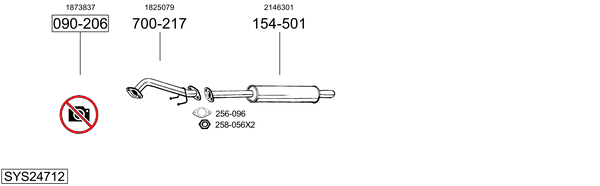 Sistema de gases de escape Ford GRAND C-MAX