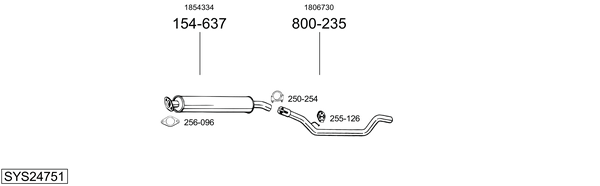 Sistema de gases de escape Ford FOCUS III Turnier