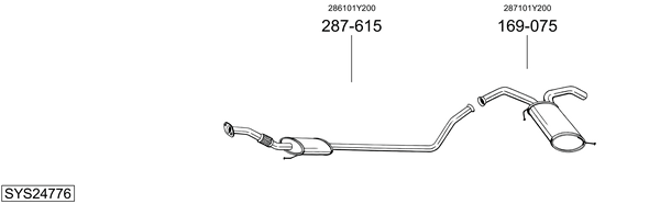 Sistema de gases de escape Kia PICANTO II
