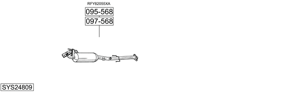 Sistema de gases de escape Mazda 6 Hatchback