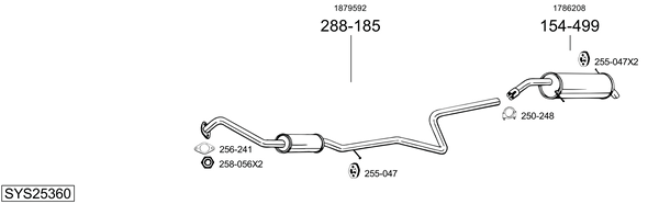 Sistema de gases de escape Ford FIESTA VI
