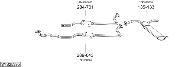 Sistema de gases de escape Toyota AYGO