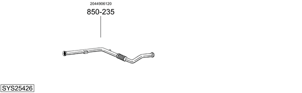 Sistema de gases de escape Mercedes-Benz C-CLASS Coupe