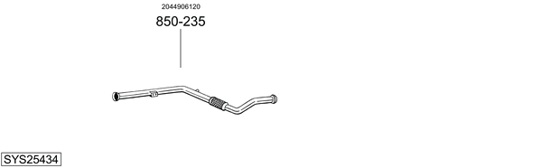 Sistema de gases de escape Mercedes-Benz E-CLASS
