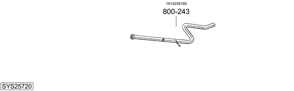 Sistema de gases de escape Peugeot 208 I