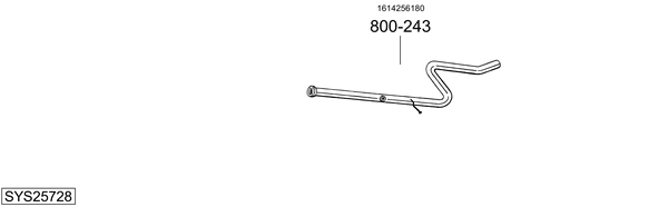 Sistema de gases de escape Peugeot 208 I