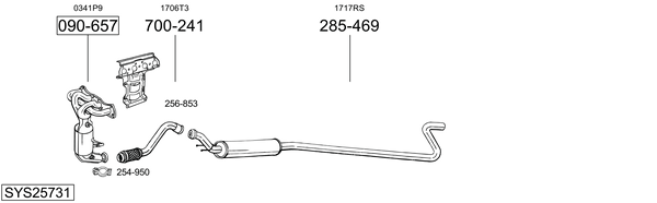 Sistema de gases de escape Peugeot 5008