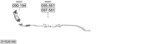 Sistema de gases de escape Opel CORSA D