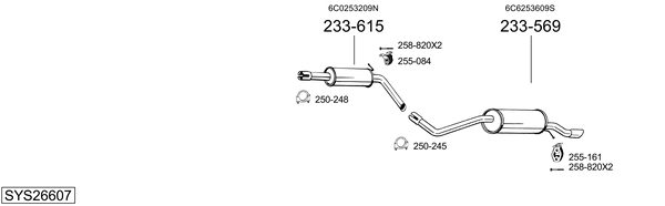 Sistema de gases de escape Seat IBIZA IV