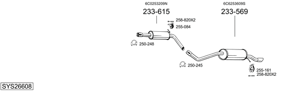 Sistema de gases de escape Seat IBIZA IV SC