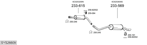 Sistema de gases de escape Seat IBIZA IV ST